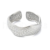 304 Stainless Steel Cuff Rings for Women RJEW-M019-09P-2