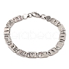 Tarnish Resistant 201 Stainless Steel Mariner Link Chain Bracelets BJEW-B078-54P-1