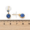 304 Stainless Steel Rhinestone Dangle Stud Earrings EJEW-G423-17G-02-5