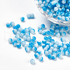 Spray Painted Resin Beads RESI-K005-01B-1