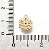 Christmas Brass Micro Pave Cubic Zirconia Charms KK-M318-35G-01-3