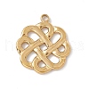 Ion Plating(IP) 201 Stainless Steel Pendants STAS-K242-07G-2