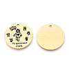 201 Stainless Steel Pendants STAS-T064-37G-14-1