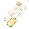 304 Stainless Steel Micro Pave Cubic Zirconia Pendant Necklaces for Women NJEW-Z065-08G-02-4