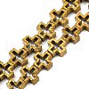 Electroplated Natural Lava Rock Beads Strands G-K388-02E-3
