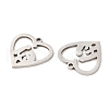 Non-Tarnish 316L Surgical Stainless Steel Pendants STAS-F297-24P-2