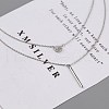 925 Sterling Silver Layer Necklaces NJEW-BB47988-3