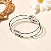 Mother's Day 304 Stainless Steel Bangles BJEW-R014-03P-3