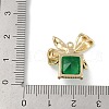 Christmas Theme Brass Rhinestone Pendants KK-Z065-09G-02-3