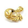 Long-Lasting Plated Brass Pendant Bails KK-O008-02A-G-2