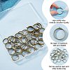 GOMAKERER 60Pcs Alloy Open Back Bezel Pendants TIBE-GO0001-07-5