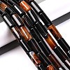 Dyed & Heated Natural Agate Beads Strands G-G177-H01-01B-1