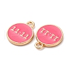 Alloy Enamel Charms ENAM-C028-01G-01-2