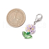 Resin & Glass Beaded Pendant Decorations HJEW-MZ00169-5
