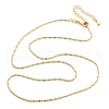 Brass Ball Chain Necklaces KK-P304-03KCG-4