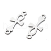 304 Stainless Steel Religion Ankh Cross Links Connector Charms STAS-S153-01P-2