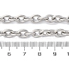 201 Stainless Steel Cable Chain Necklaces NJEW-Q013-12B-P-3