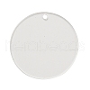 Transparent Acrylic Blank Pendants TACR-Z003-01H-1