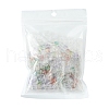 140Pcs 7 Colors Transparent Glass Beads GLAA-FS0001-45-2