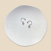 316L Surgical Stainless Steel Pink Cubic Zirconia Nipple Nail Rings WG097EA-01-1