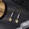 Acrylic Pearl Pendants Dangle Earrings EJEW-JE06018-2