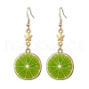 Alloy Enamel Dangle Earrings EJEW-JE06044-1
