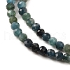 Natural Blue Tourmaline Beads Strands G-G259-D10-2mm-4