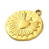 Ion Plating(IP) 304 Stainless Steel Pendants STAS-K293-08G-2