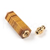 Faceted Natural Tiger Eye Pointed Pendants G-H252-F04-3