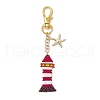 MIYUKI Delica Beaded Lighthouse Pendant Decorations HJEW-MZ00205-2