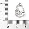 Brass Micro Pave Cubic Zirconia Pendants KK-D357-17A-P-3
