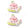 Cat Theme Opaque Resin Cabochons CRES-Z010-01B-1