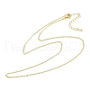 Rack Plating Brass Cable Chain Necklaces for Women NJEW-H049-03G-4