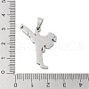 Non-Tarnish 201 Stainless Steel Pendants STAS-A090-11P-3