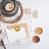 Brass Wax Seal Stamp with Handle AJEW-WH0184-0722-3