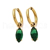 304 Stainless Steel Crystal Rhinestone Hoop Earrings EJEW-G423-08G-01-4