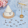 HOBBIESAY 50Pcs 5 Style 304 Stainless Steel Pendants STAS-HY0001-30-5