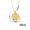 Vintage Sparkling Rhinestone Saint Benedict Medal Pendant Necklaces KL3970-1-1