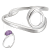 BENECREAT 1Pc Sterling Silver Ring Components STER-BC0002-53A-1