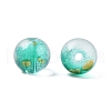 Frosted Baking Painted Glass Beads DGLA-N005-8mm-09-3