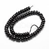 Natural Black Onyx Beads Strands G-P161-23-6x4mm-2