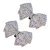 SUPERFINDINGS 2Pcs Cloth with Rhinestone Shoe Buckle Clips FIND-FH0008-78A-1
