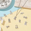 100Pcs 10 Styles Tibetan Style Alloy Pendants TIBEP-CJ0003-11-6