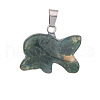 Natural Moss Agate Pendants PW-WG170A9-08-1