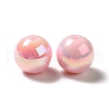 UV Plating Rainbow Iridescent Acrylic Beads PACR-D070-01D-2