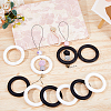 DICOSMETIC 10Pcs 2 Colors Ring Silicone Beads SIL-DC0001-79-5