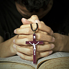 DICOSMETIC 6Pcs 3 Colors Religion Cross Wood Big Pendants WOOD-DC0001-18-7