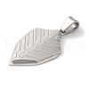 Non-Tarnish 304 Stainless Steel Pendants STAS-Z075-13P-2