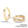 Chic Minimalist Elegant U-shaped Sparkling Brass Hoop Earrings Fashion Jewelry WP8553-1-2