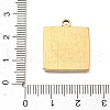 304 Stainless Steel Pendants STAS-I334-05G-3
